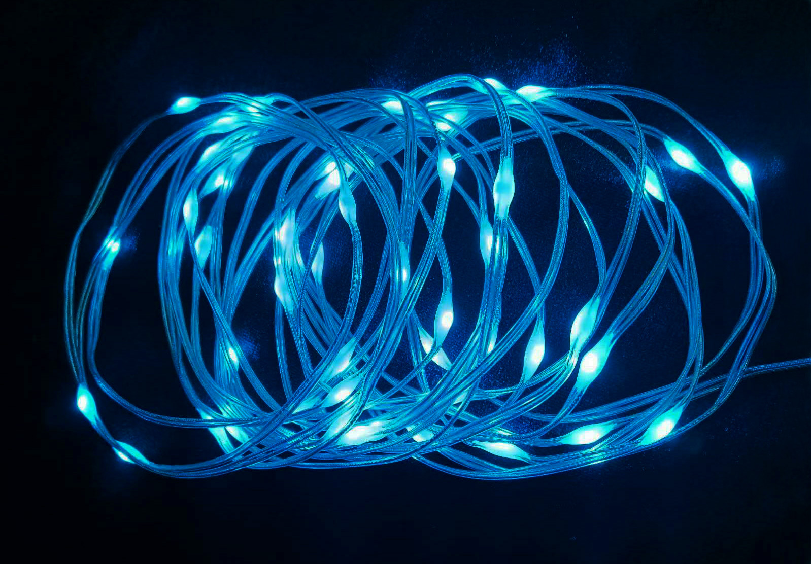 透明胶皮线灯（五彩 红、蓝、黄、绿、橙色）