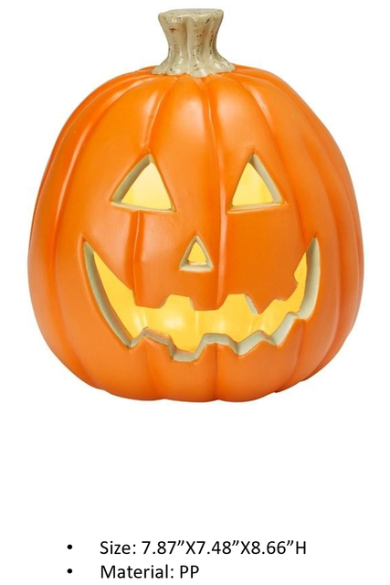 PP 橙色南瓜灯模型 