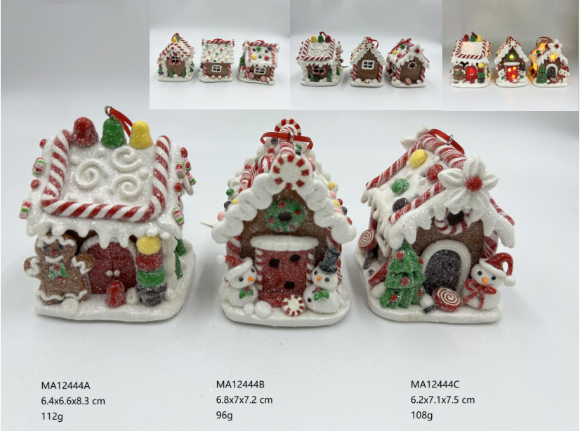 黏土造型姜饼人 / 雪人 / 带灯的圣诞树 - 42