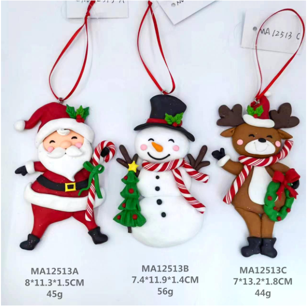 黏土造型快乐圣诞老人/雪人/驯鹿与礼物 - 32