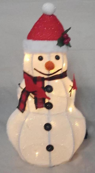 包布可伸缩可折叠雪人灯