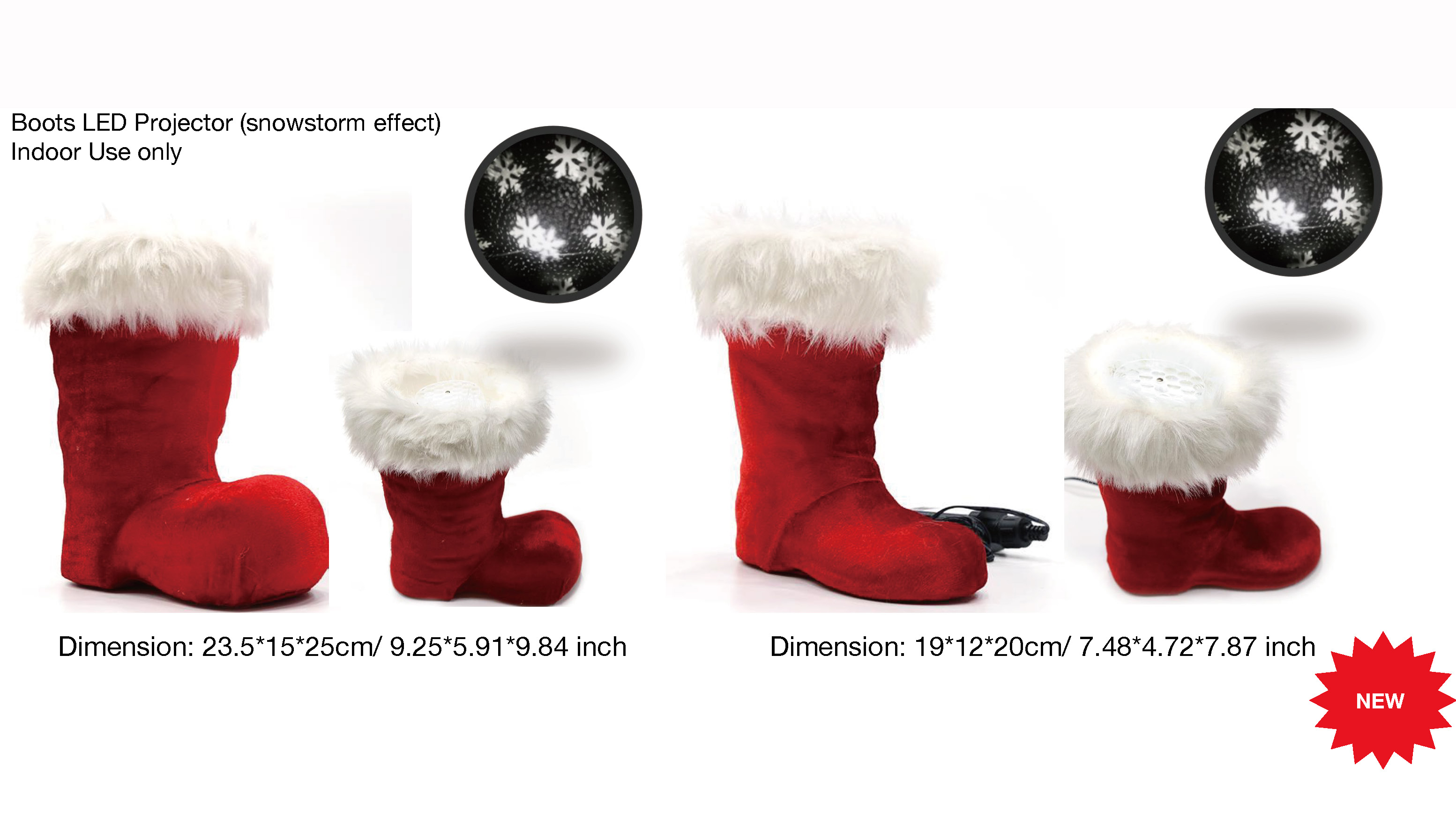 室内装饰靴子LED投影仪（暴风雪效果）- 38