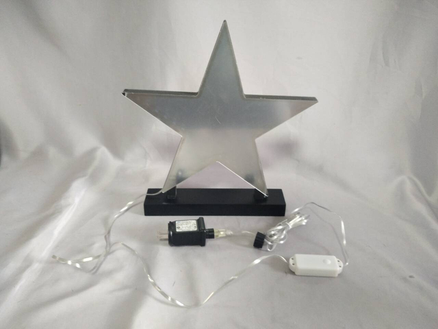 30厘米改变颜色的五点星形隧道LED灯 - 动态幻彩（彩虹）远程控制器的效果