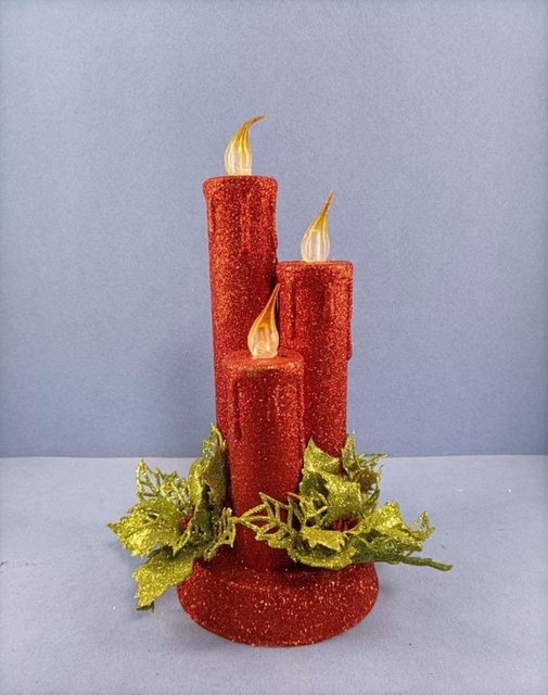 亚克力红蜡烛灯