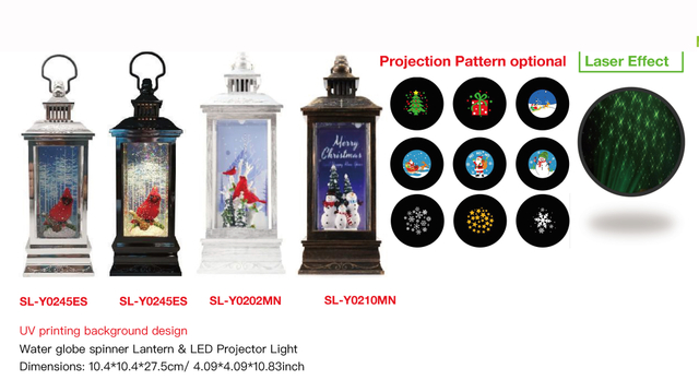 亚克力 提灯造型水灯 LED 投影灯 知更鸟/雪人 SR - 45