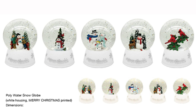 亚克力 水球灯 雪人知更鸟 SR - 126