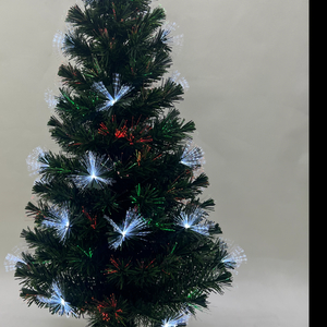 圣诞绿色光纤树灯