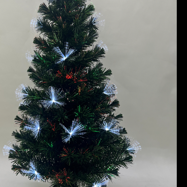 圣诞绿色光纤树灯