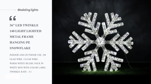 铁架框架悬挂PE雪花