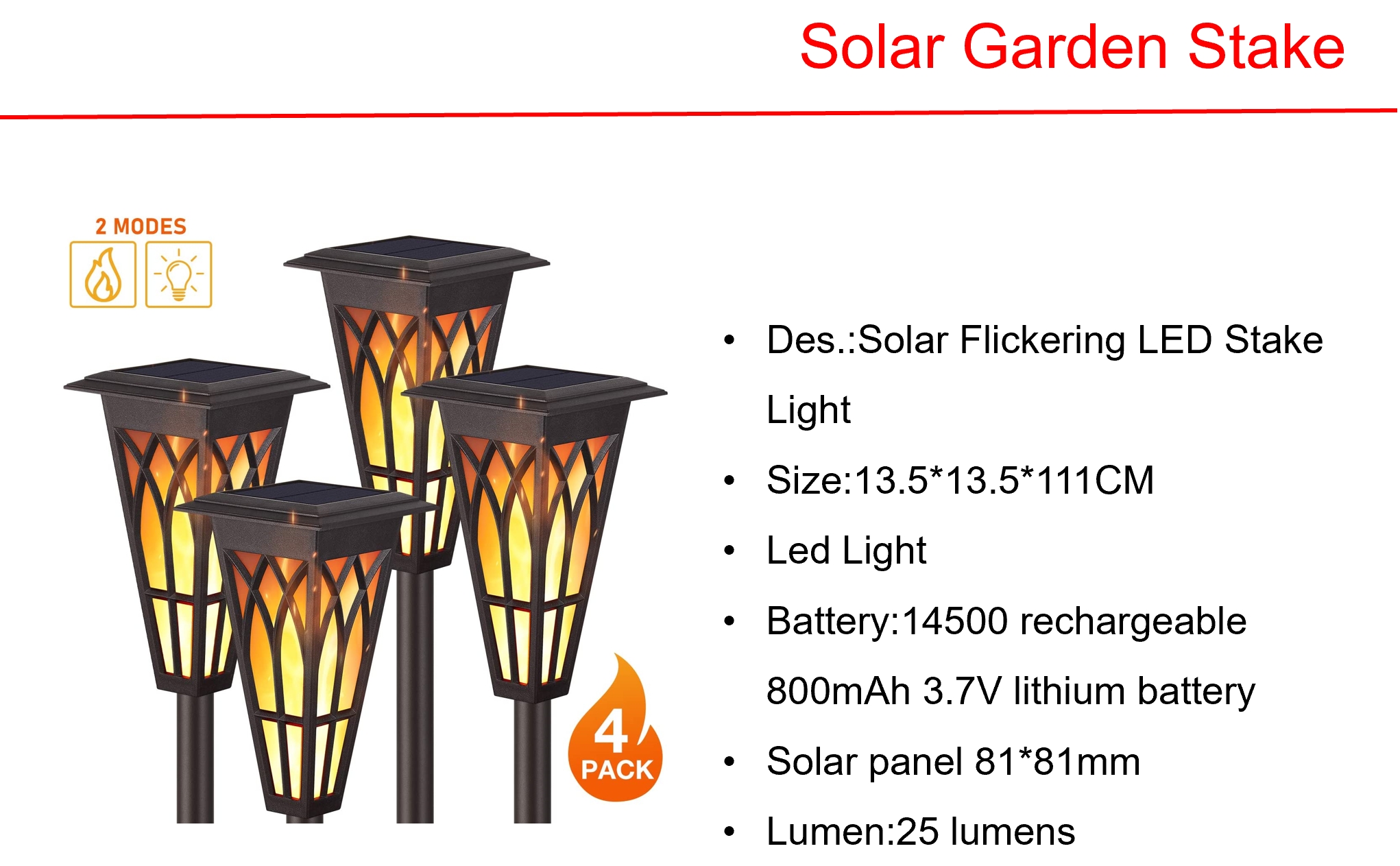 太阳能 LED 闪烁 LED 灯桩和形状太阳能栅栏灯