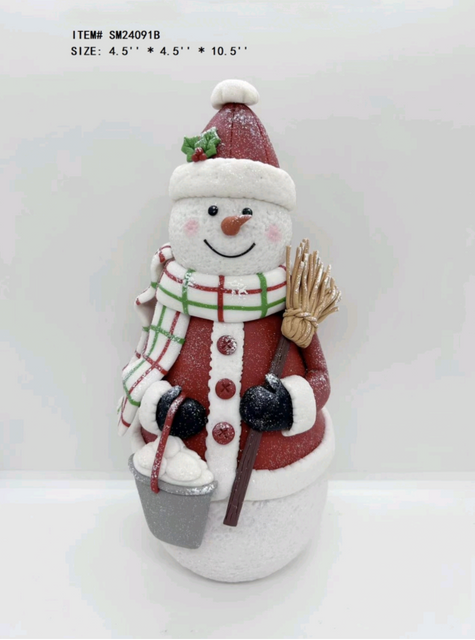 黏土造型 雪人 / 圣诞老人 / 姜饼人 / 驯鹿 球灯 暖白灯光 - 2