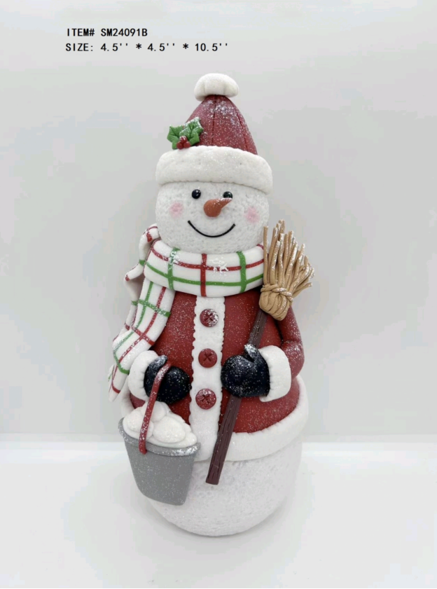 黏土造型 雪人 / 圣诞老人 / 姜饼人 / 驯鹿 球灯 暖白灯光 - 2