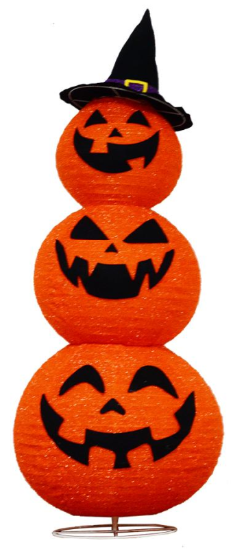 布艺包裹 3 件南瓜折叠灯