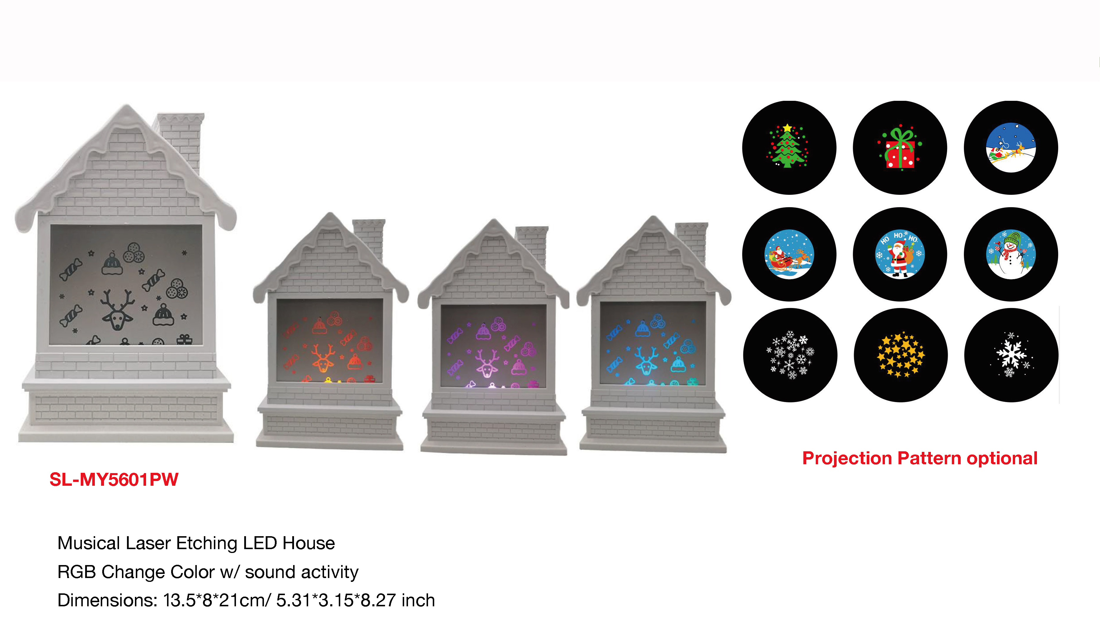 室内装饰 房子造型 音乐激光 LED 灯 - 30