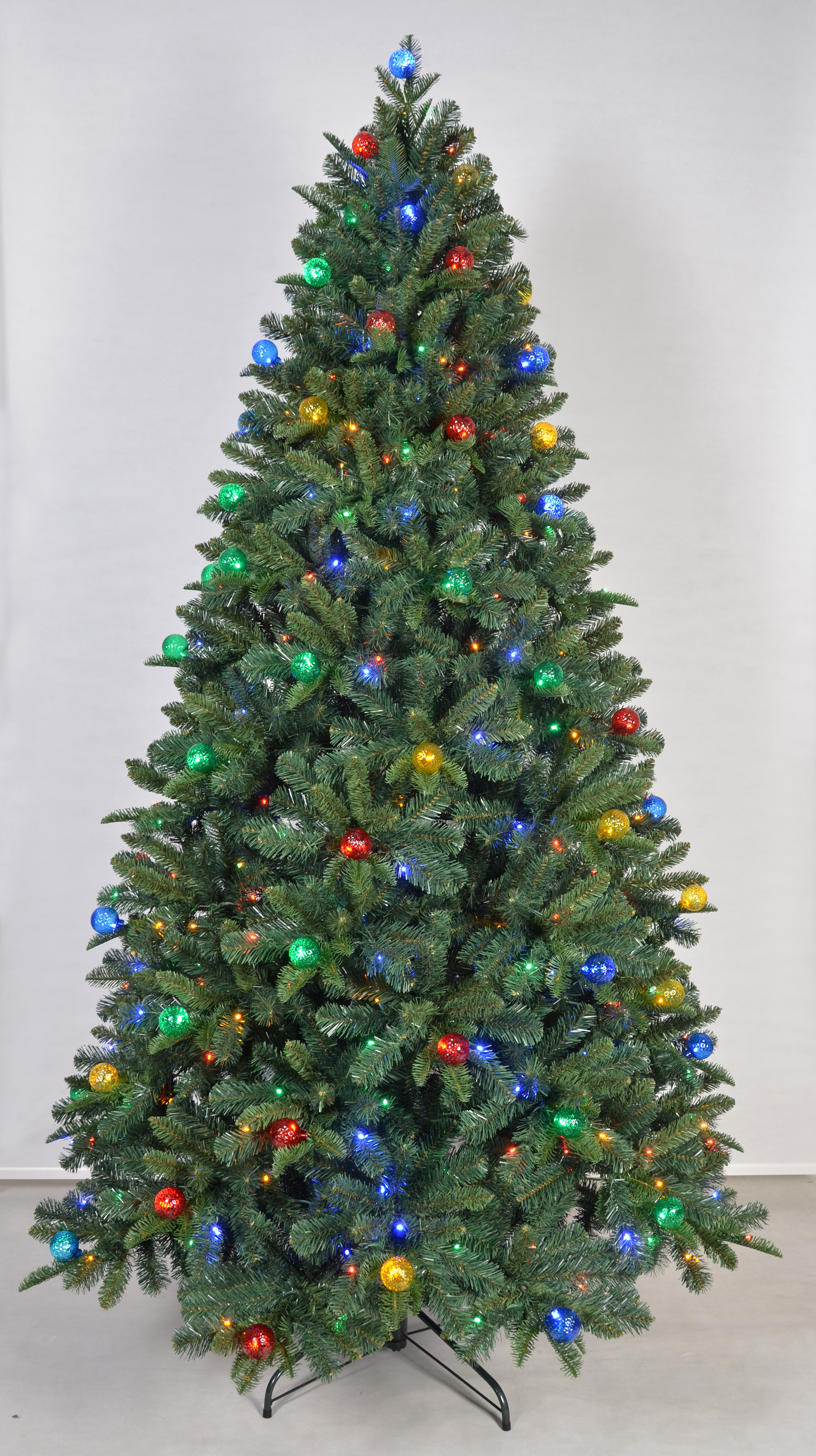 绿色普通圣诞树+灯串