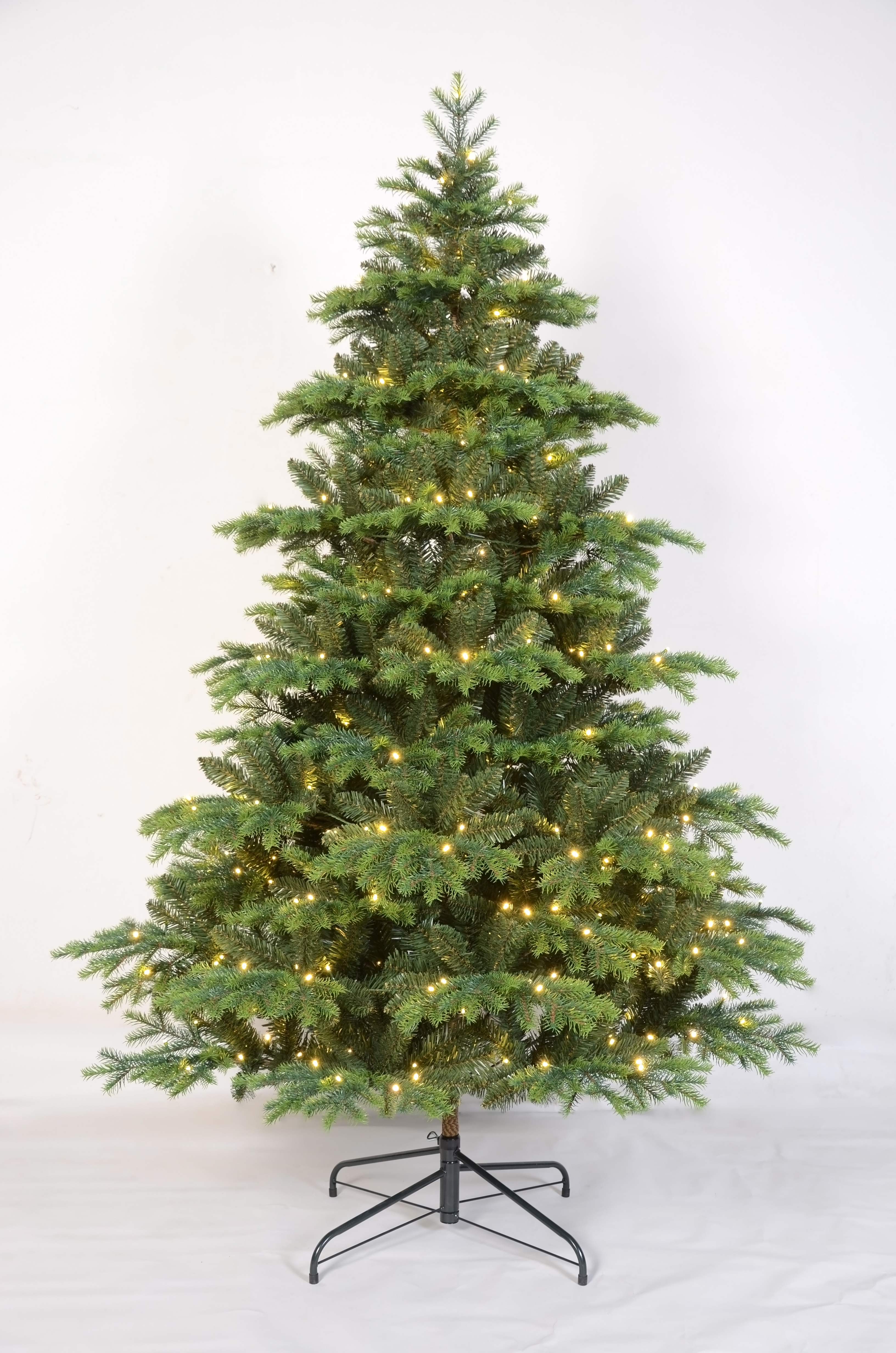 绿色普通圣诞树+灯串