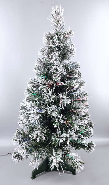 圣诞绿色光纤树+植绒