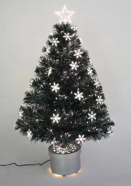 圣诞绿色光纤树+顶星