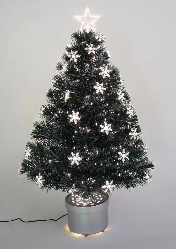 圣诞绿色光纤树+顶星