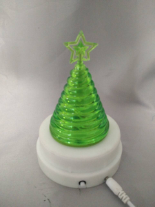 带有磁旋转底座的绿色树状灯