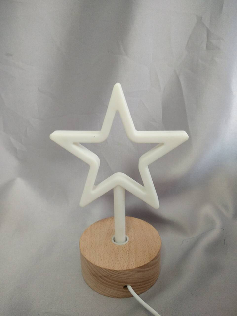 木制五角星灯