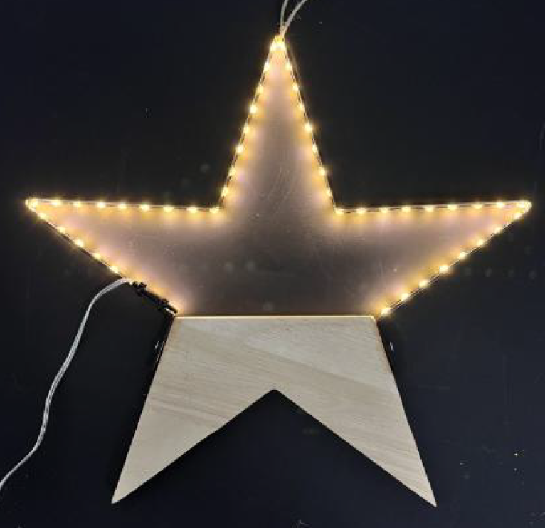 主题框架灯配木星装饰