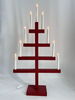 9 LED木制蜡烛桥灯